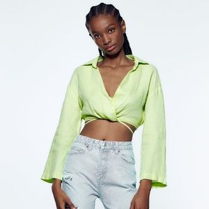 Zara Linen Warp Shirt